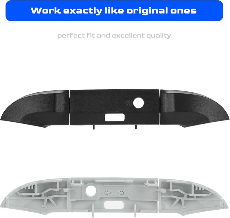 Benseager Replacement Bumper for Xbox Series X Controller, LB RB Bumper Button Replacement Parts for Xbox Series X/S Controller (Black&White) - Image 2